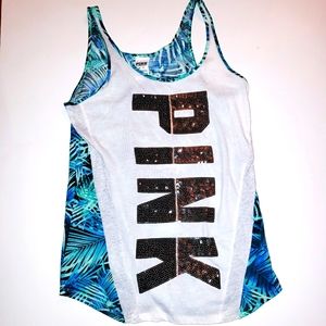 Victoria's Secret Sequin PINK Tank, Size XS